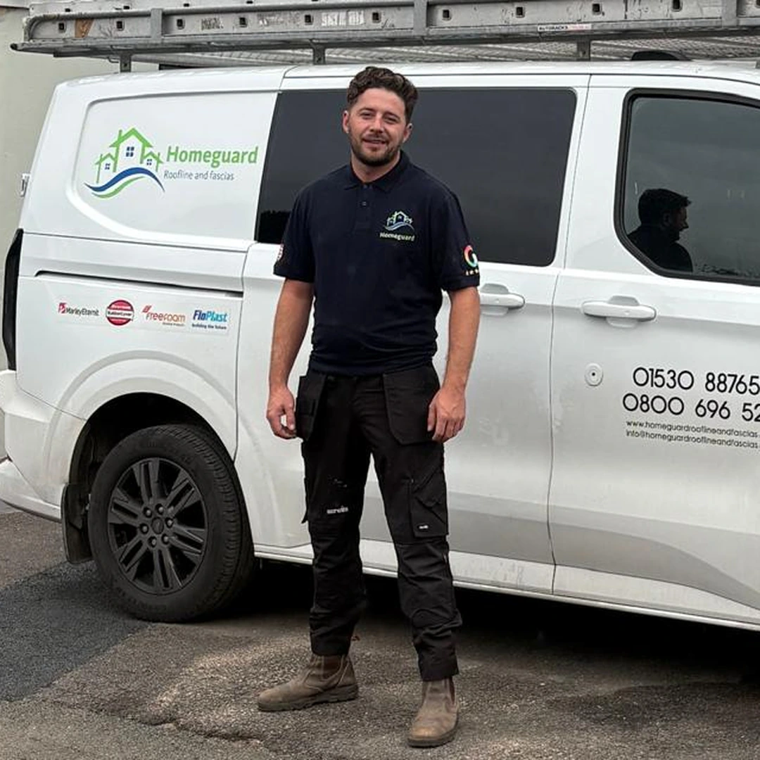 James Hanrahan with the Homeguard van